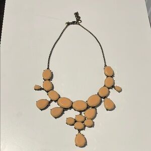 Elegant Peach Statement Necklace